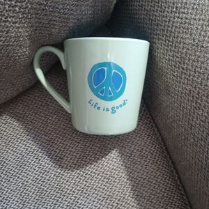 Life Is Good Peace Sign Coffee Mug